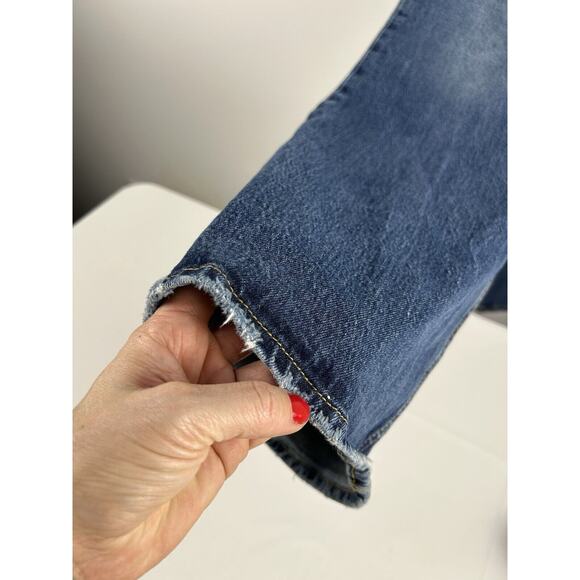 Womens Levi's Jeans 70s High Flare Premium Denim Sz 29 “Big E” Dark Wash Retro - Picture 3 of 12